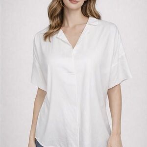 Madewell Pullover Dolman Short Sleeve Classic Clean Girl White Women's Top SZ S